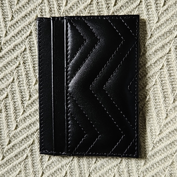 NIB Gucci Marmont Card Case - black leather - Picture 5 of 5